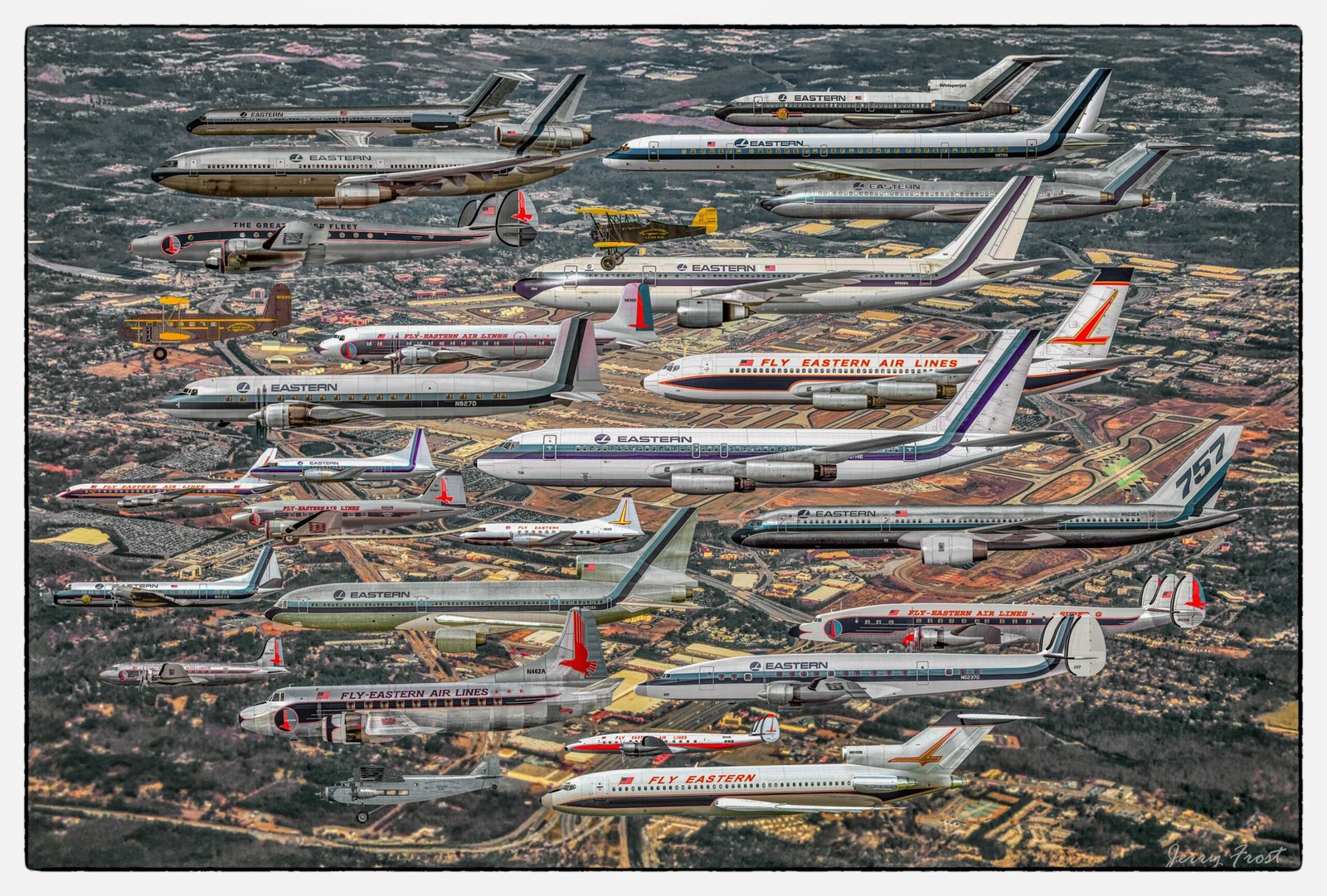 Eastern Fleet Over Atlanta Artwork - Image 1